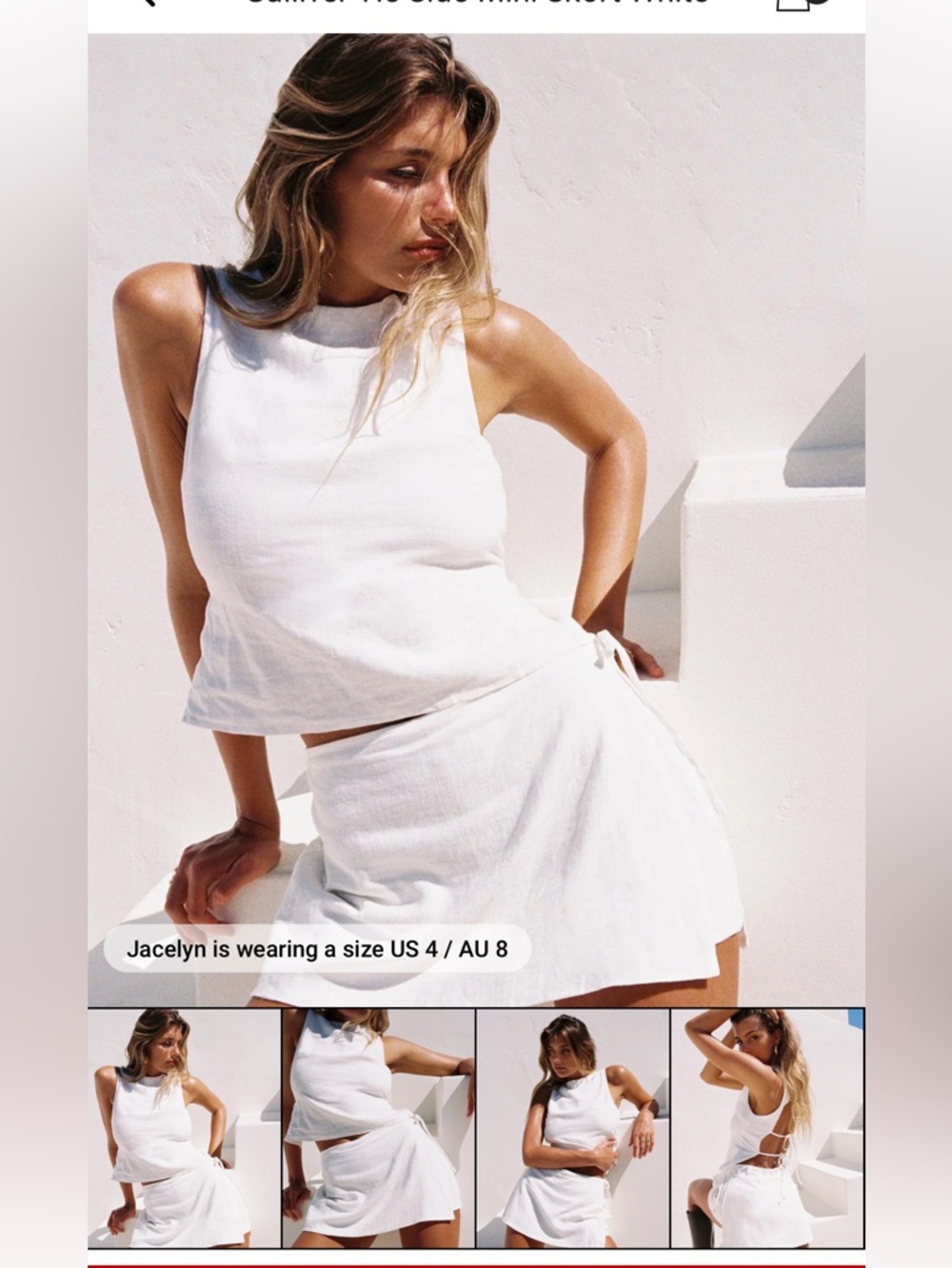 Princess Polly Tie Skort